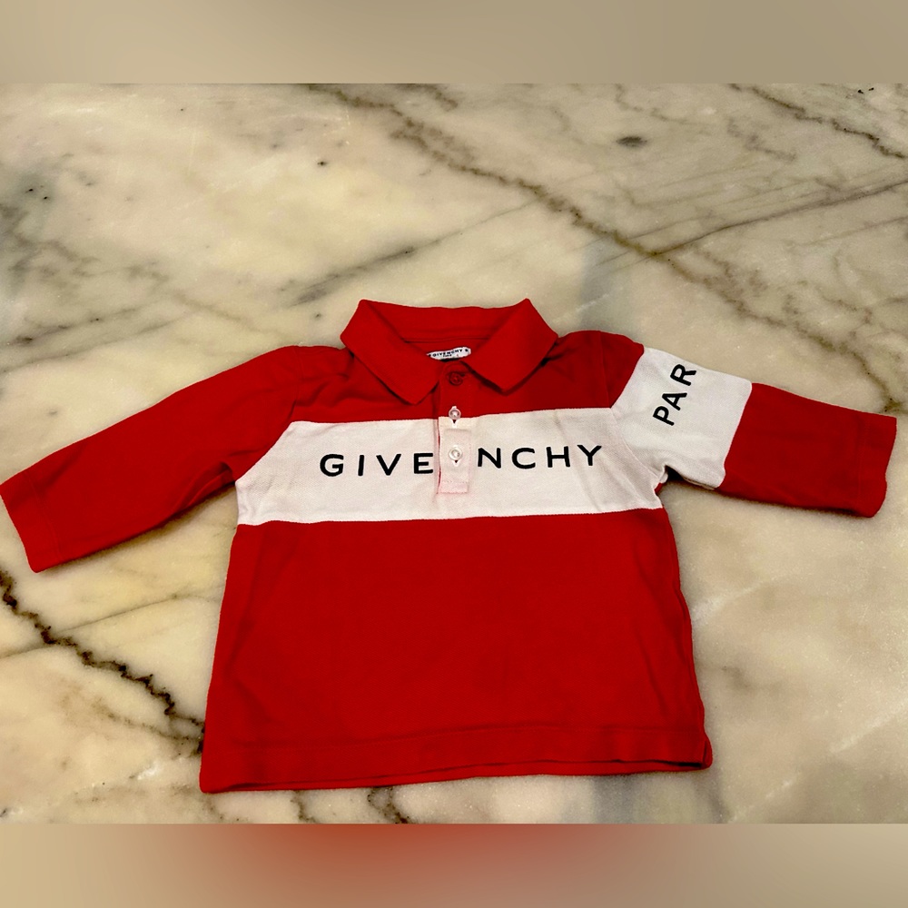 Givenchy long sleeve shirt baby 6 month designer